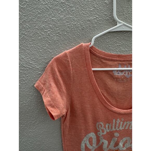 Touch by Alyssa Miland Womens Shirt Size Small Baltimore Orioles Short Sleeve - Picture 3 of 10